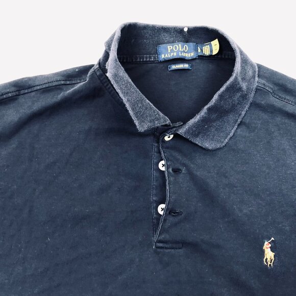 Polo Ralph Lauren Mens Polo Shirt Large Classic Fit Short Sleeve Flesh Pony Logo - Picture 4 of 7